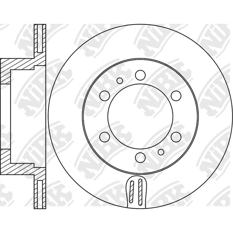 NIBK Rotor RN1819V 285mm x 18min
