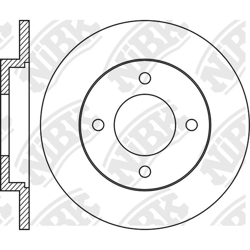 NIBK Rotor RN1822 217.8mm x 10min