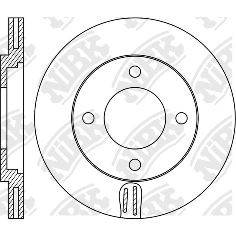 NIBK Rotor RN1824V 248mm x 18min
