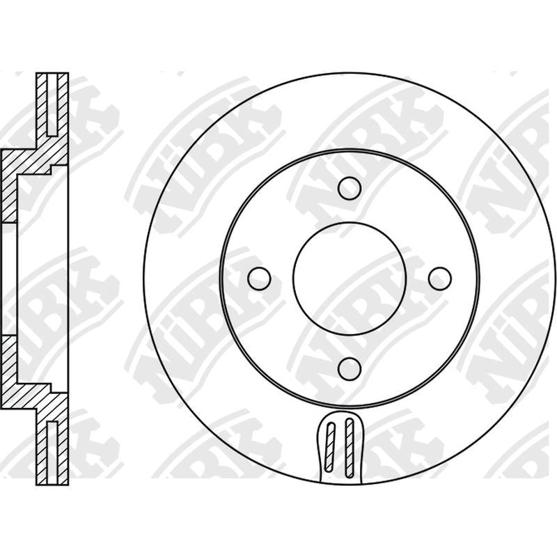 NIBK Rotor RN1825V 234mm x 18min