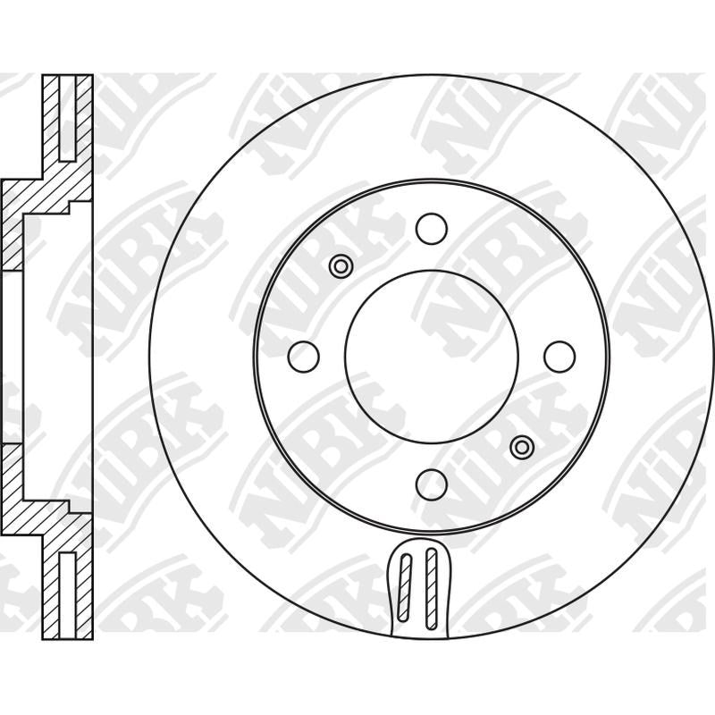 NIBK Rotor RN1826V 248mm x 22min