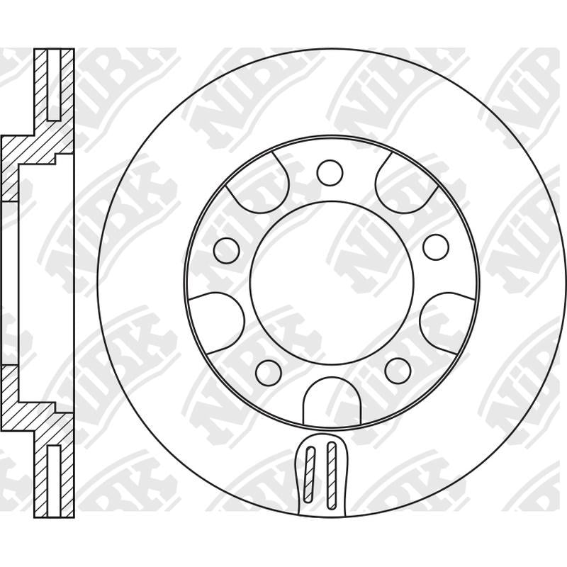 NIBK Rotor RN1828V 258mm x 22min