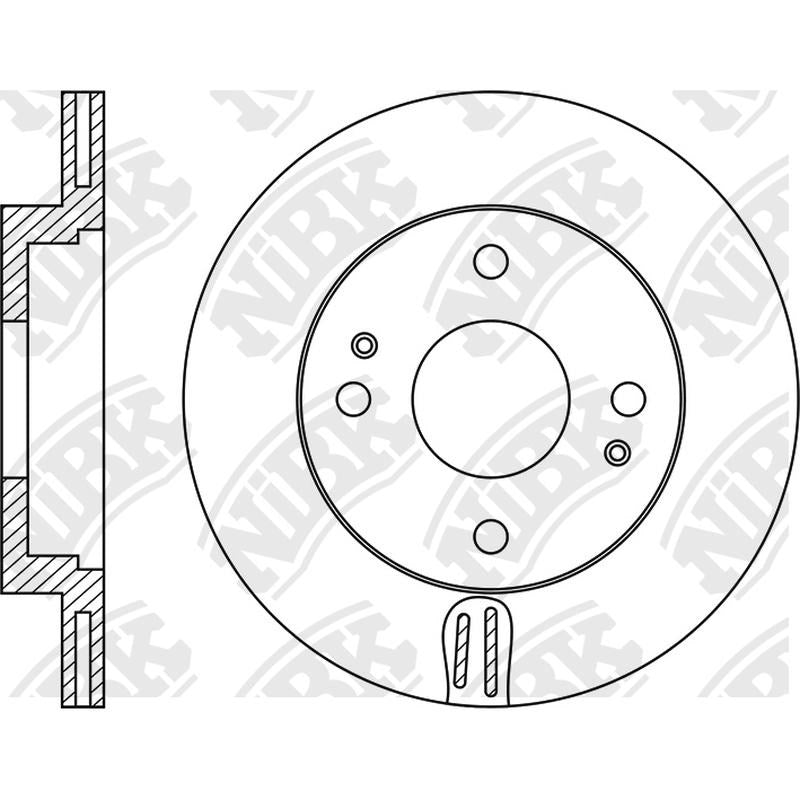 NIBK Rotor RN1834V 251mm x 17min