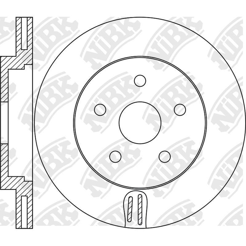 NIBK Rotor RN1837V 320mm x 25min
