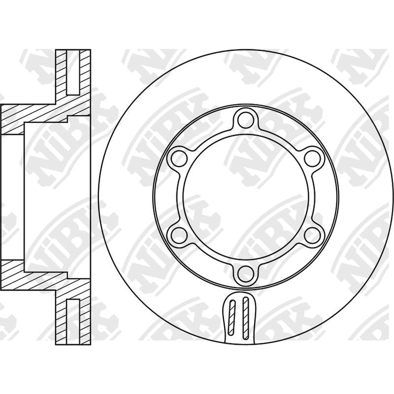 NIBK Rotor RN1840V 296mm x 35min