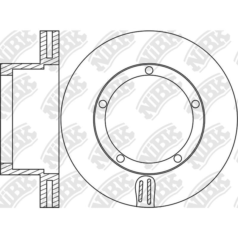 NIBK Rotor RN1841V 281mm x 30min