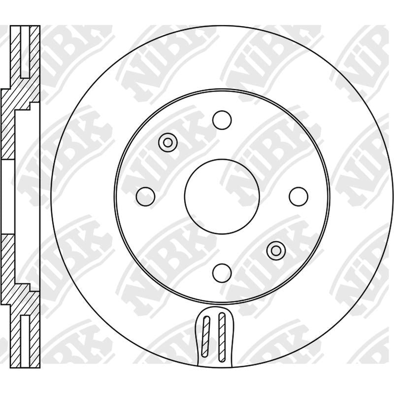 NIBK Rotor RN1854V 302mm x 26min