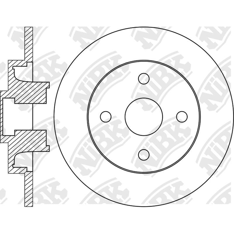 NIBK Rotor RN1857H 268mm x 12min
