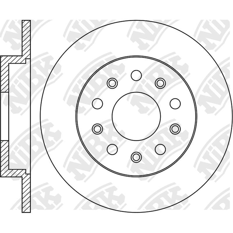 NIBK Rotor RN1867 278mm x 12min