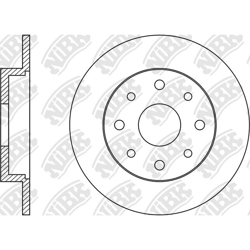 NIBK Rotor RN1869 251mm x 10min