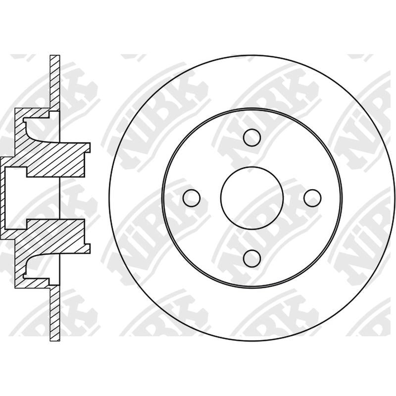 NIBK Rotor RN1876 238mm x 8min