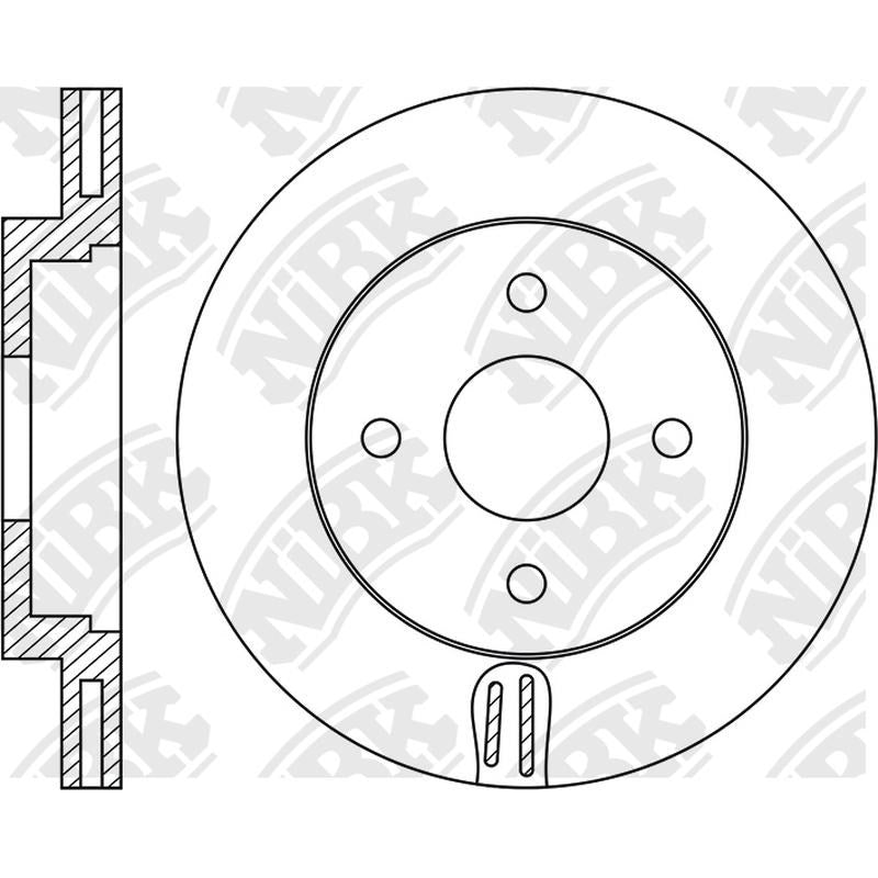 NIBK Rotor RN1887V 260mm x 22min