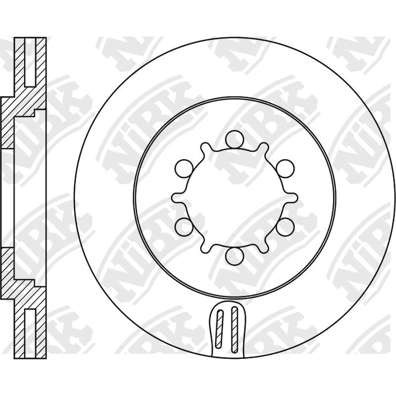 NIBK Rotor RN1893V 262.7mm x 26min