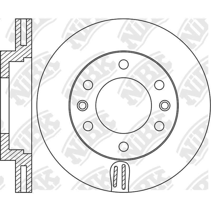 NIBK Rotor RN1915V 300mm x 28min