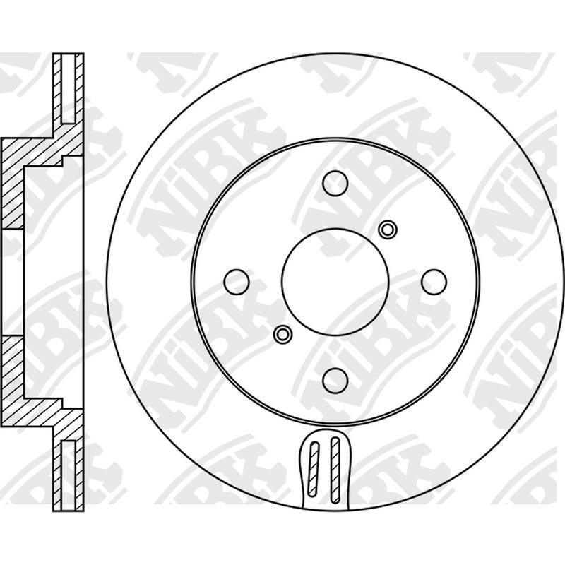 NIBK Rotor RN1921V 257mm x 17min
