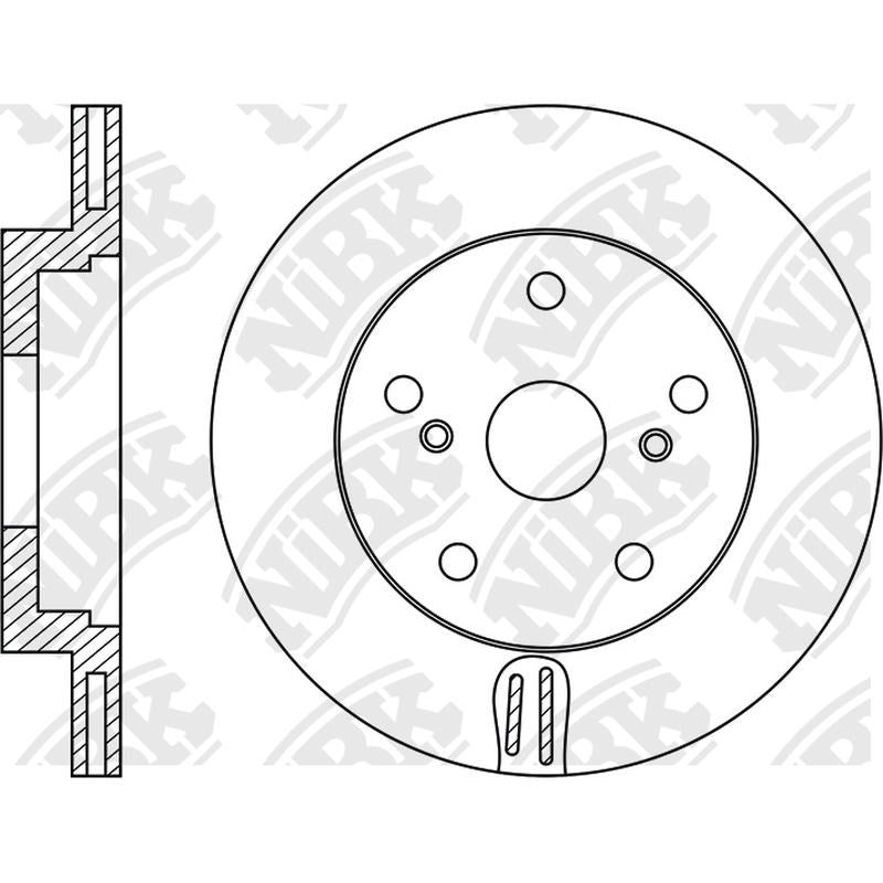 NIBK Rotor RN1934V 249.2mm x 18min