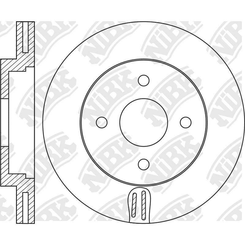 NIBK Rotor RN1944V 270mm x 24min
