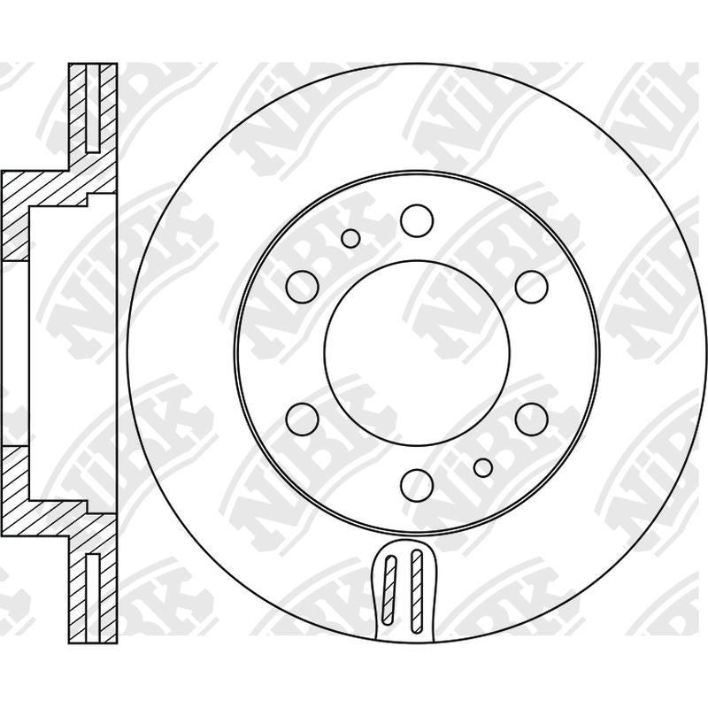 NIBK Rotor RN1945V 338mm x 28min