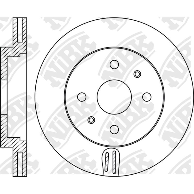 NIBK Rotor RN1954V 254mm x 22min