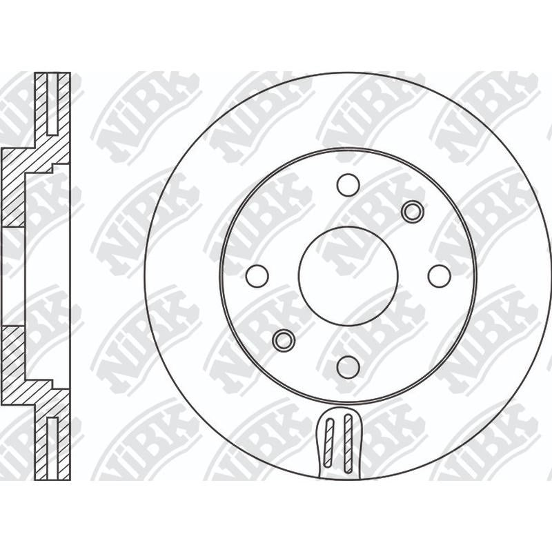 NIBK Rotor RN1956DSET 256mm x 22min