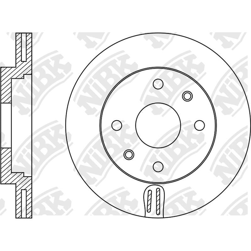 NIBK Rotor RN1956V 256mm x 22min