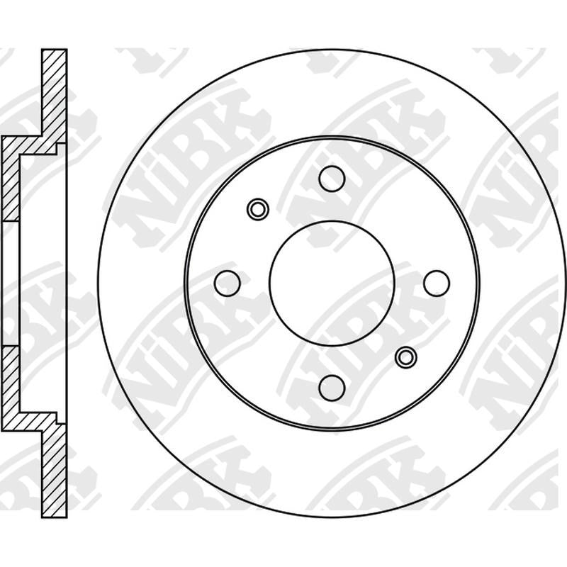 NIBK Rotor RN1961 247.5mm x 13min