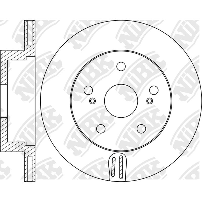 NIBK Rotor RN1968V 301mm x 20min