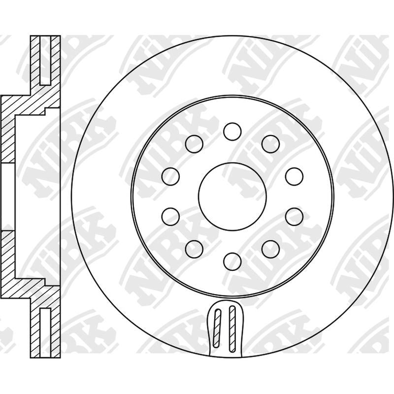 NIBK Rotor RN1971V 323mm x 30min