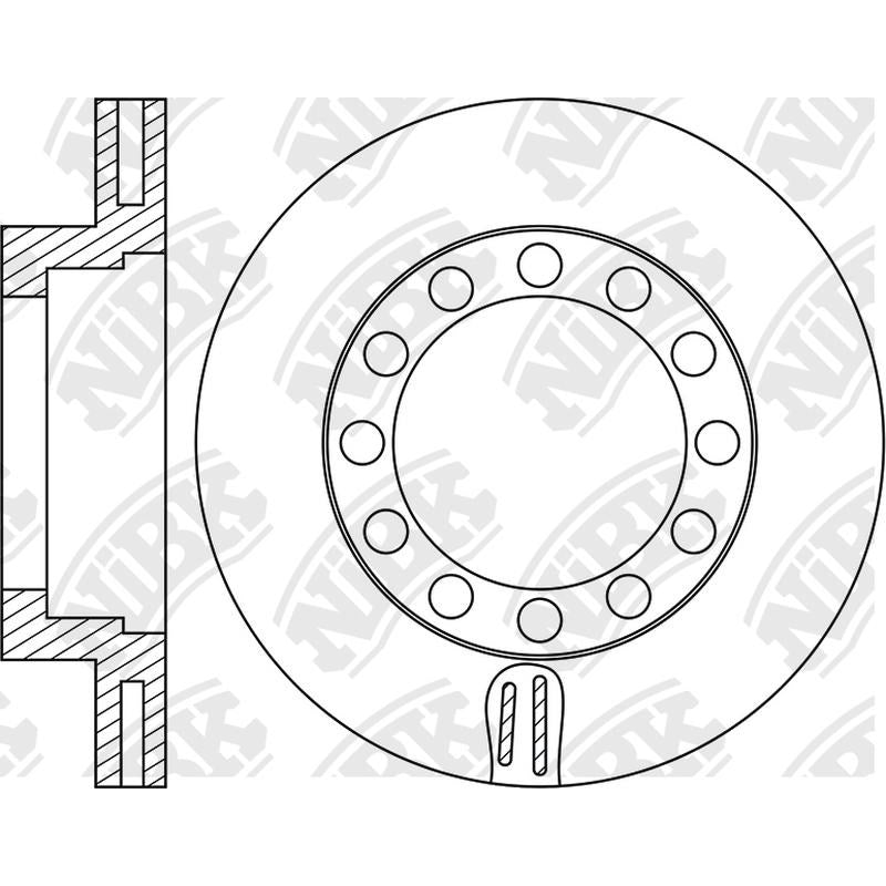NIBK Rotor RN1972V 276mm x 28min