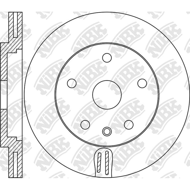 NIBK Rotor RN1984V 366mm x 30min