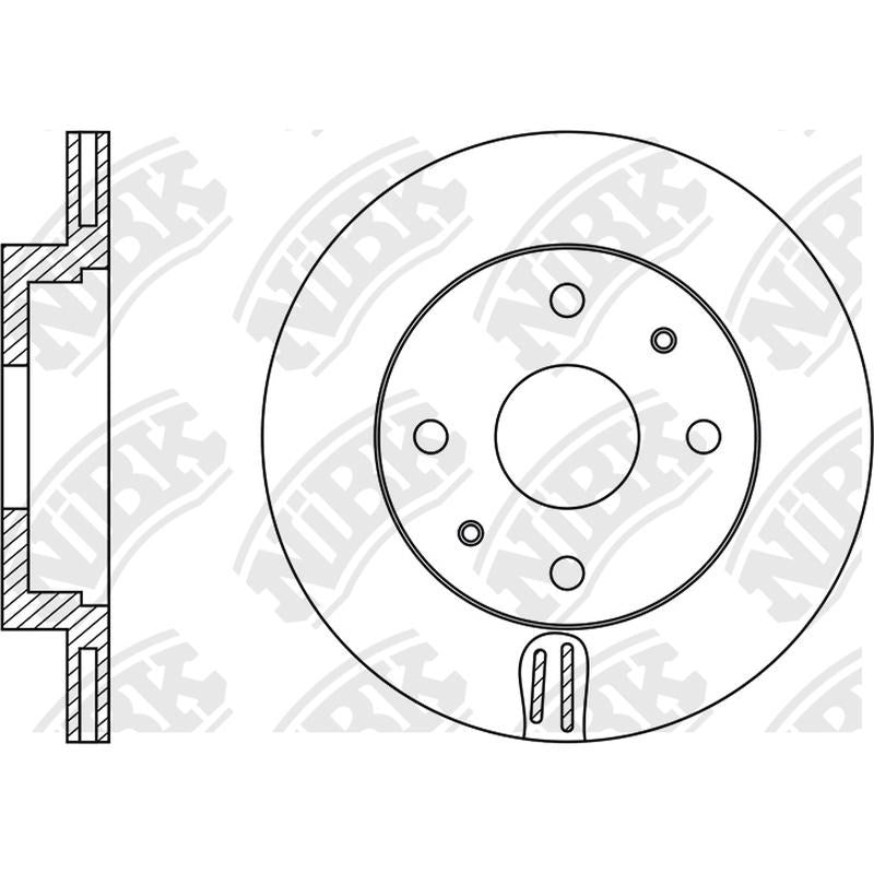 NIBK Rotor RN1988V 234mm x 16min