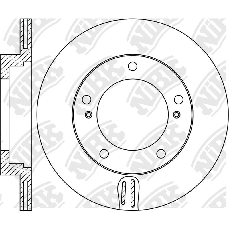 NIBK Rotor RN1998V 287mm x 17min