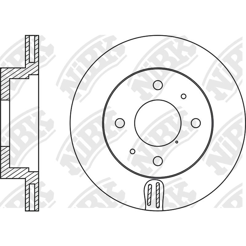 NIBK Rotor RN2015V 227mm x 17min