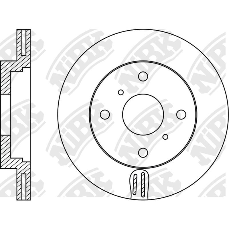 NIBK Rotor RN2016V 229mm x 18min