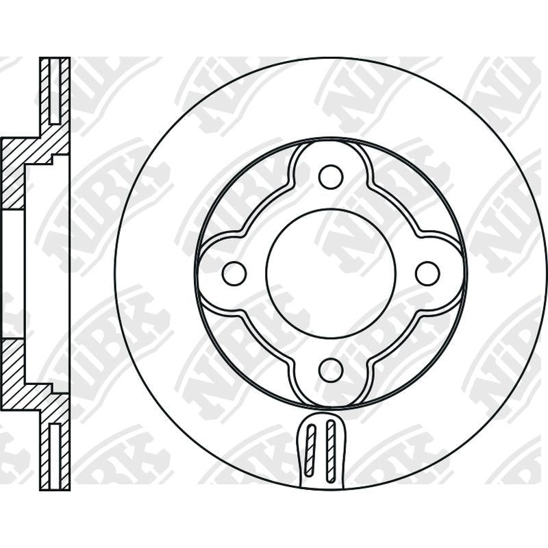 NIBK Rotor RN2017V 234mm x 16min
