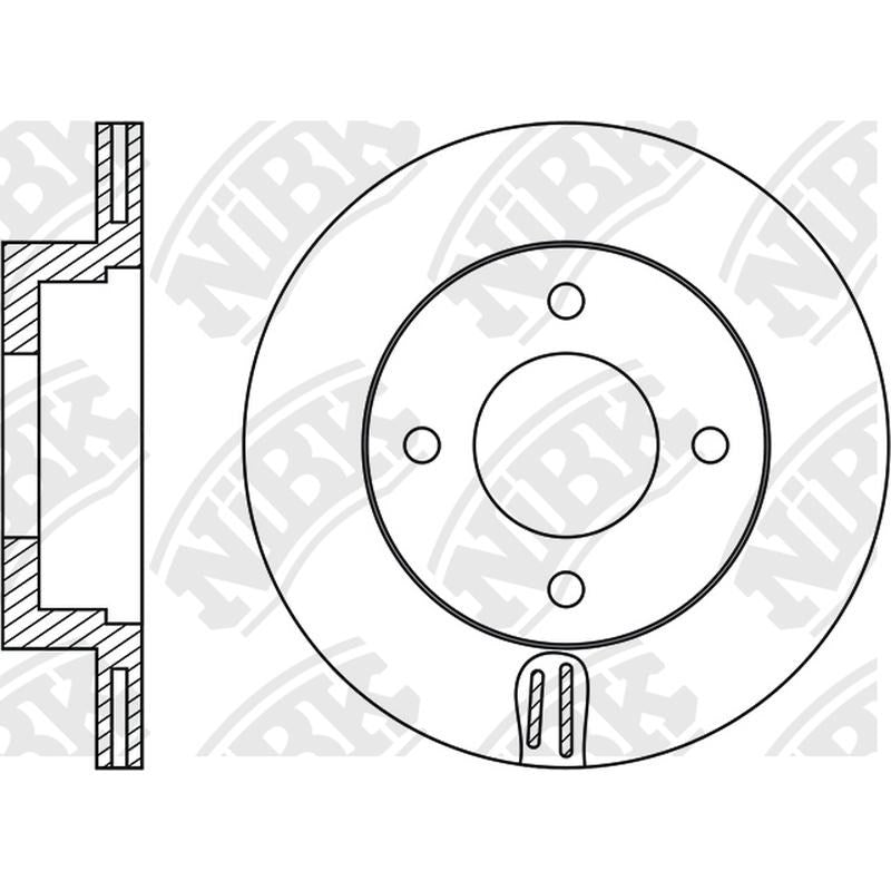 NIBK Rotor RN2021V 214mm x 15min
