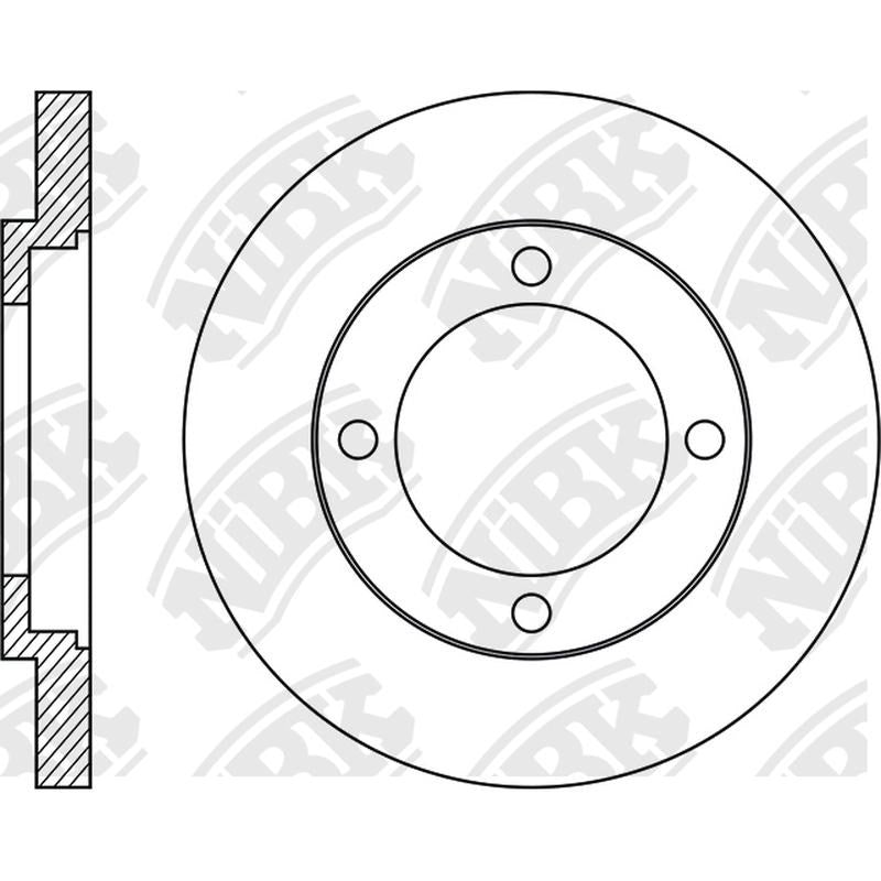 NIBK Rotor RN2025 233mm x 18min