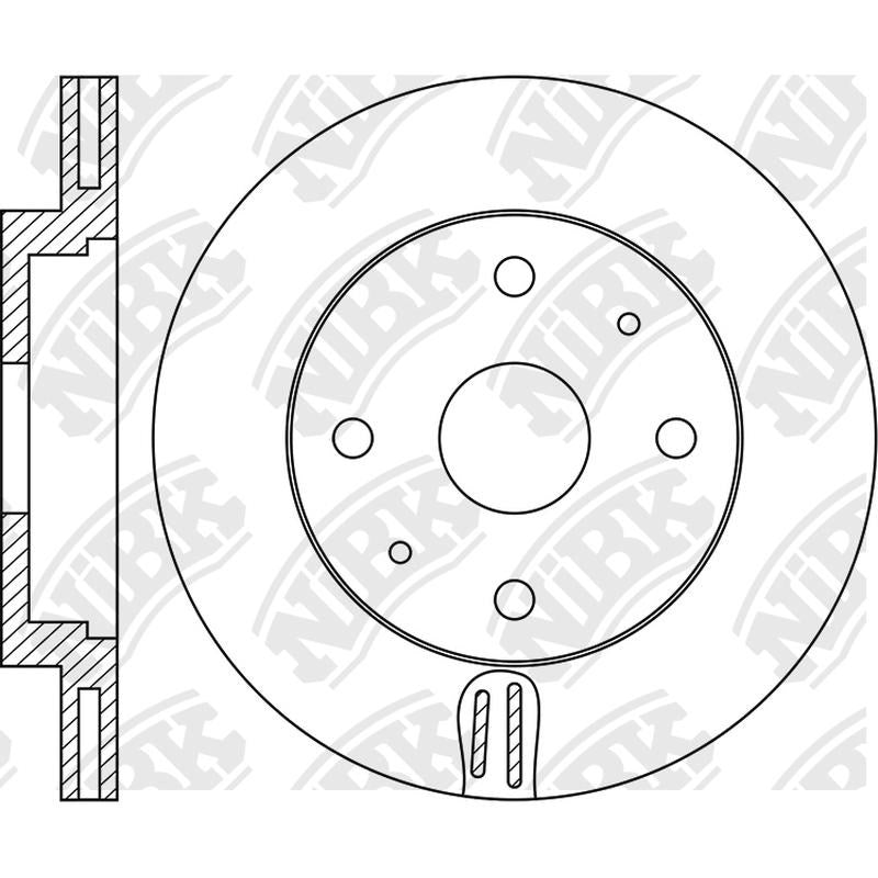 NIBK Rotor RN2026V 284mm x 22min