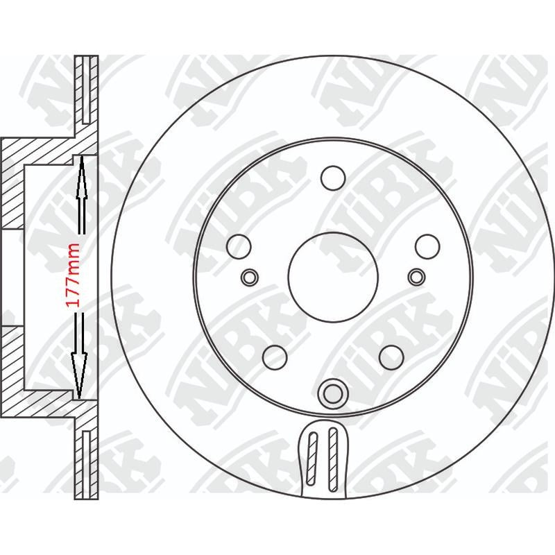 NIBK Rotor RN2029V 307mm x 16min