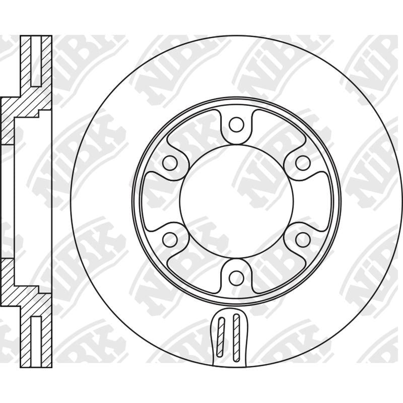 NIBK Rotor RN2031V 254mm x 24min
