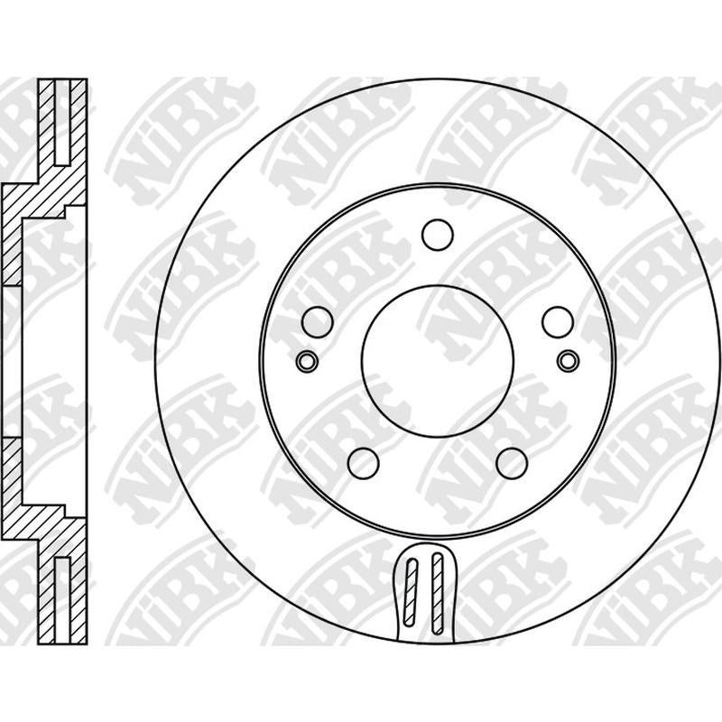 NIBK Rotor RN2039V 257mm x 22min