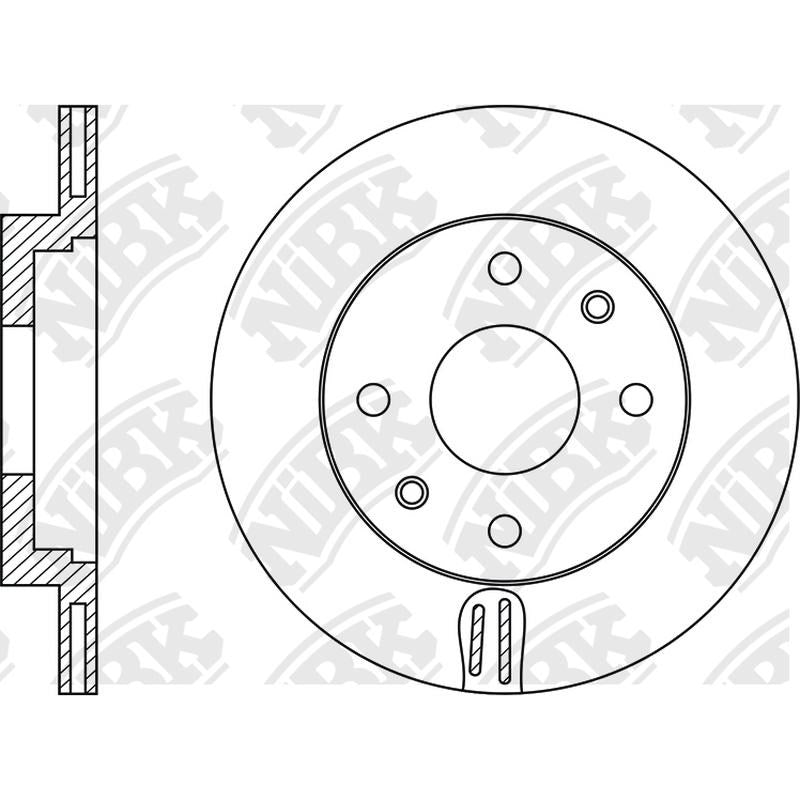 NIBK Rotor RN2041V 253mm x 16min