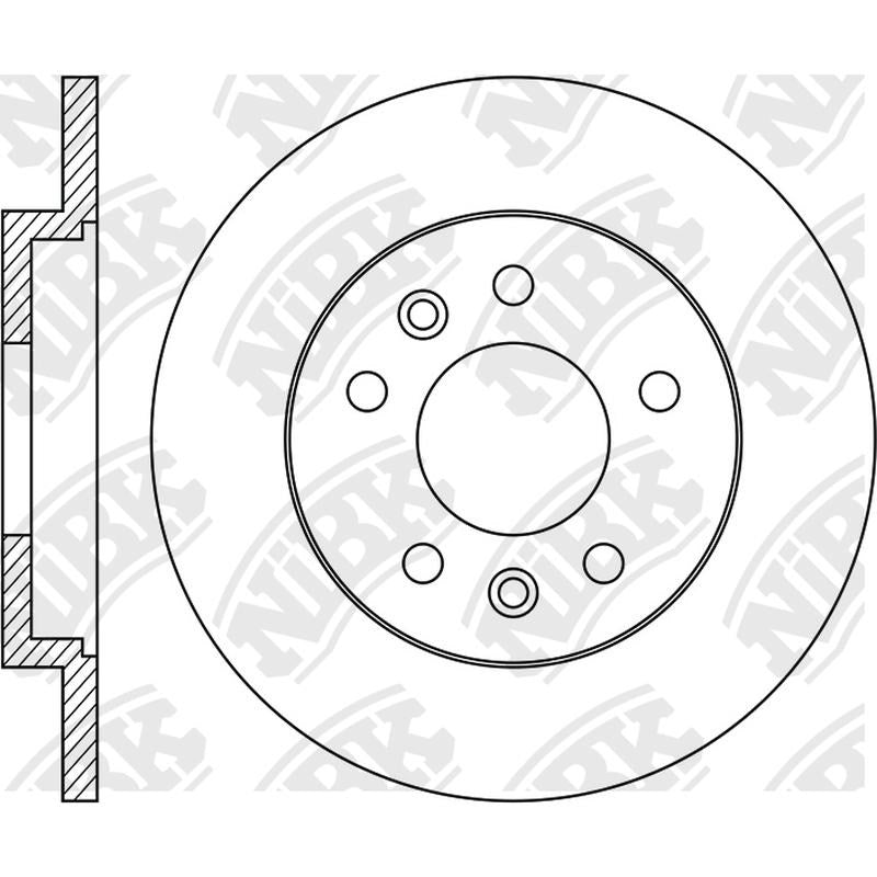 NIBK Rotor RN2043 268mm x 12min