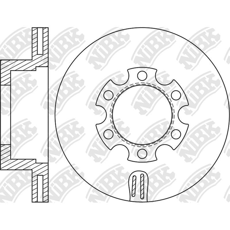 NIBK Rotor RN2047V 281.3mm x 26min
