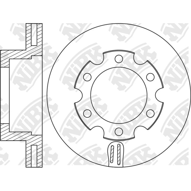 NIBK Rotor RN2048V 265mm x 30min