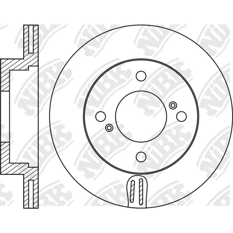 NIBK Rotor RN2061V 215mm x 17min