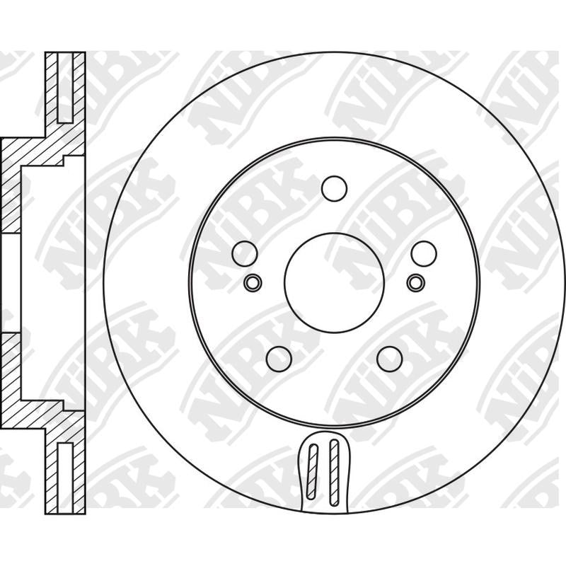 NIBK Rotor RN2074V 255mm x 22min