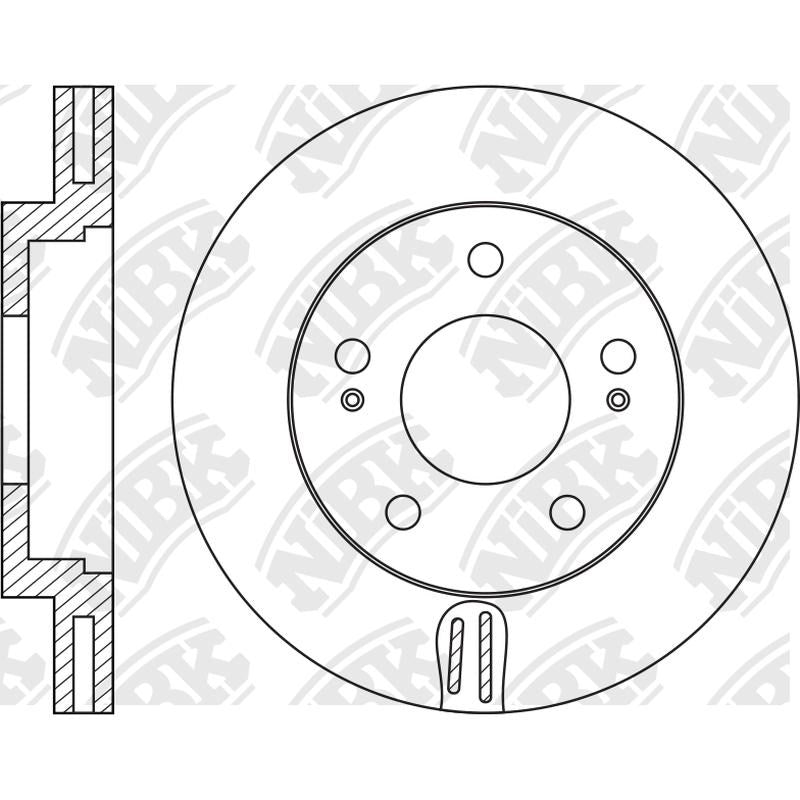 NIBK Rotor RN2078V 256mm x 24min