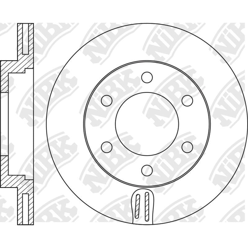 NIBK Rotor RN2084V 277mm x 22min