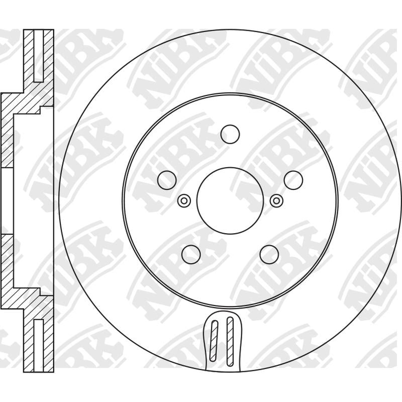 NIBK Rotor RN2096V 319mm x 28min